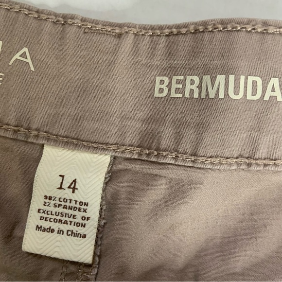 Sonoma Life Womens Cargo Shorts Plus Size 14 Tan Beige Pockets Knee Length - Picture 3 of 11